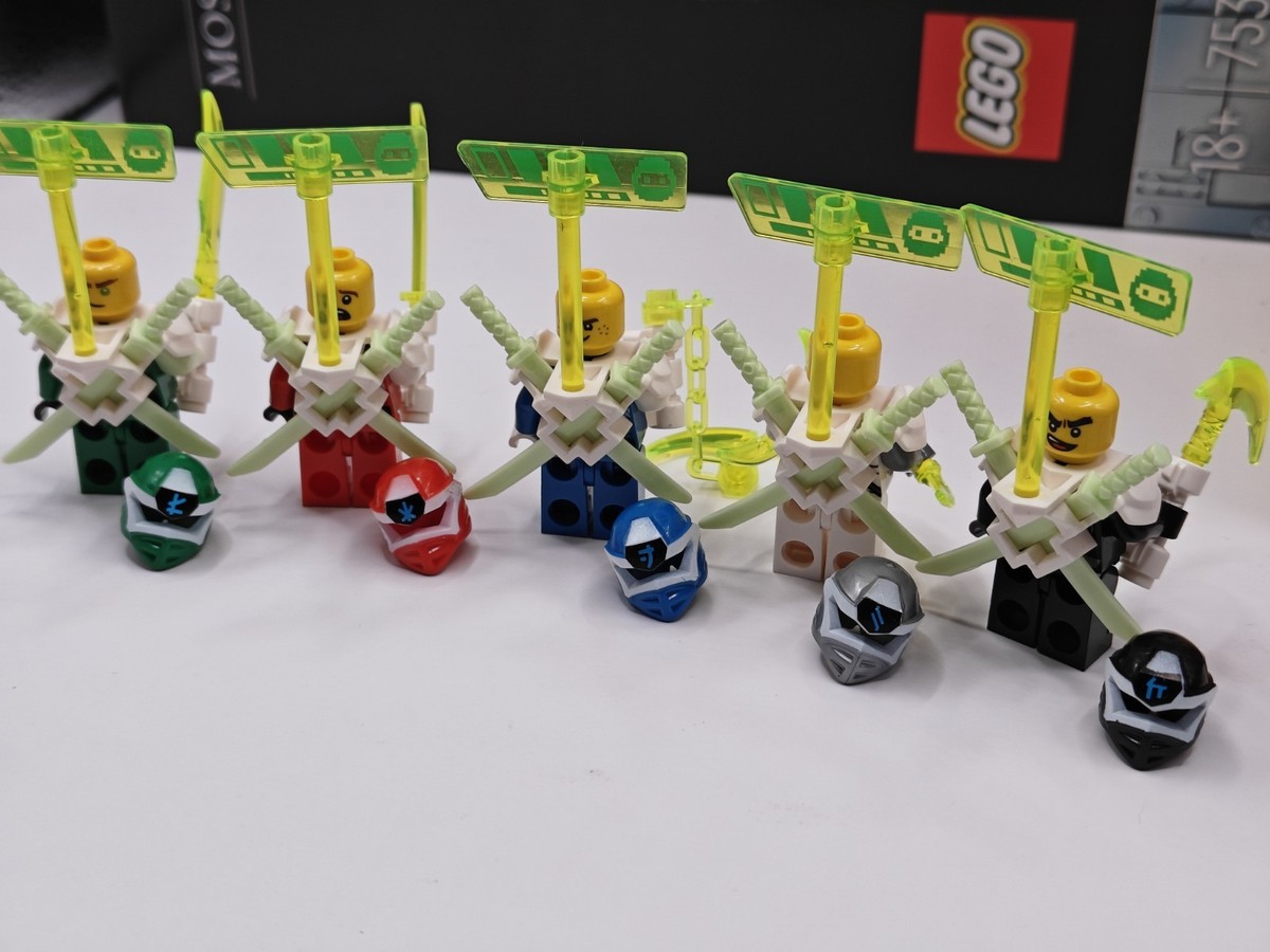 vintagan・an no.27 NEW Ninjago Digi Lloyd, Kai, Jay, Zane, & Cole Custom Lego