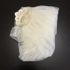 Vintage 1960s Bridal Veil Floral Headpiece With Original Box — photo 2