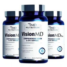 3 Pack 1MD Nutrition Vision MD Eye Vitamin CARMIS - Eye Supplement -30 Softgels