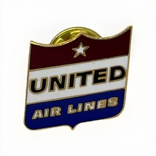 United Airlines Aviation Airline Enamel Lapel Hat Pin