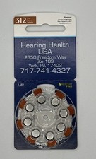 Hearing Aid Batteries Size 312   1.45V Zinc-Air   Pack of 8, Long Life