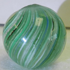 20532m Wet Mint German Handmade Onionskin Shooter Marble .89 Inches