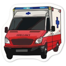 Aufkleber Sticker "Krankenwagen" (DW048474)
