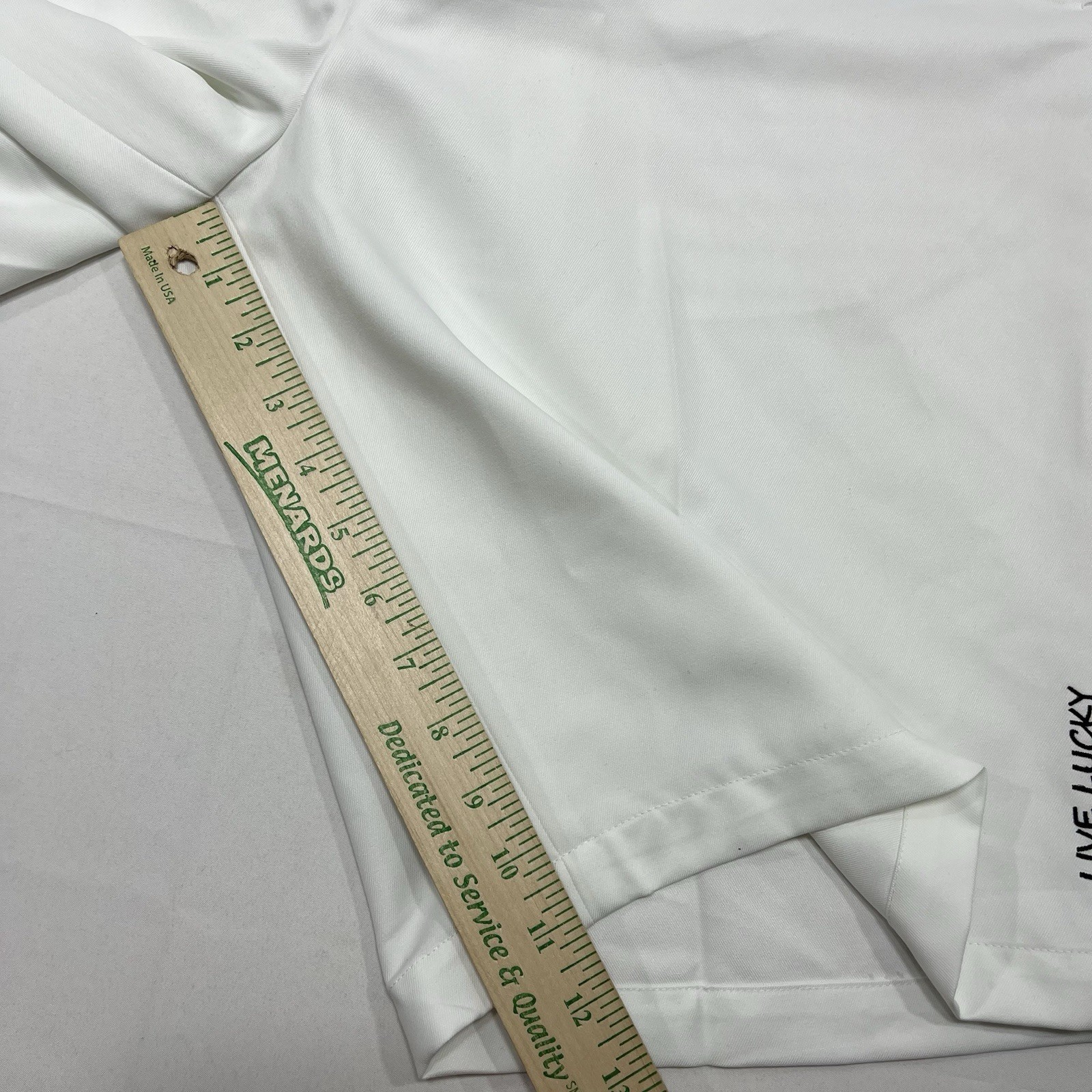 Black Clover Mens White Solid Polyester Flat Fron… - image 7