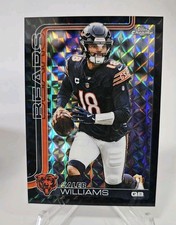2025 Topps Chrome Caleb Williams Black Geometric Refractor 09/10