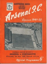 Arsenal v Portsmouth 1949/1950 - AFC FA Cup Winners special edition programme