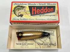 Heddon 50's Chugger Spook Gold GFB Deadstock with Box & Catalog