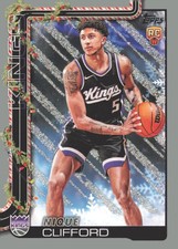 2025-26 Topps Holiday #H184 Nique Clifford Glitter Holiday
