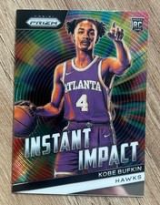2023-24 Panini Prizm Instant Impact Kobe Bufkin #17 (RC) Atlanta Hawks