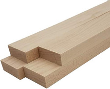Maple Lumber Boards - 3/4 in X 2 in 4 Pcs  3/4" X 2" X 12" 