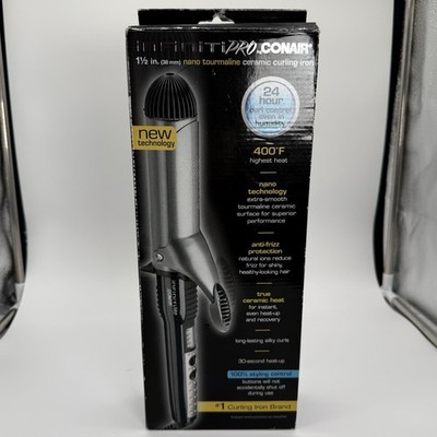 New Infiniti Pro Conair Nano Tourmaline Ceramic Curling Iron 1.5'' CD109BP Bonus