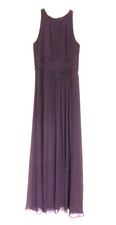 Lauren Ralph Lauren Evening Dress Womens 10 Purple Sleeveless Long Formal Lined