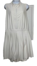 Prince Pickleball Front Zip Pleated Athletic Dress Ivory XXL Or Unbranded Teal