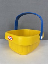 1996 Little Tikes Yellow Handheld Shopping Basket USA MADE 4484-00 kids toy bb