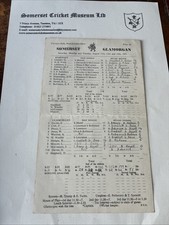 Scorecard 1951 Somerset v Glamorgan