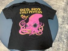 Red Hot Chile Peppers Black T-Shirt Adult Large Soft Cotton-GREAT!