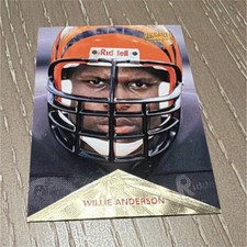 Pinnacle 1996 Willie Anderson Rookie #157 Cincinnati Bengals NFL Football Card. rookie card picture