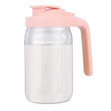 Breast Milk Pitcher with Leak-proof Flip Cap   32oz Wide Mouth Mason Jar Pitc...