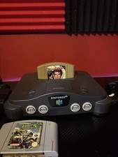 Nintendo 64 N64 Grey Console Bundle | 2 Controllers (Red/Grey) | GoldenEye Turok