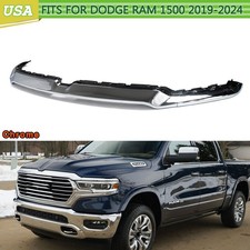 Front Upper Grille Trim Molding Set For 2019-2023 Dodge Ram 1500 Chrome Factory