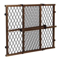 Position Lock Adjustable Wood Baby Gate