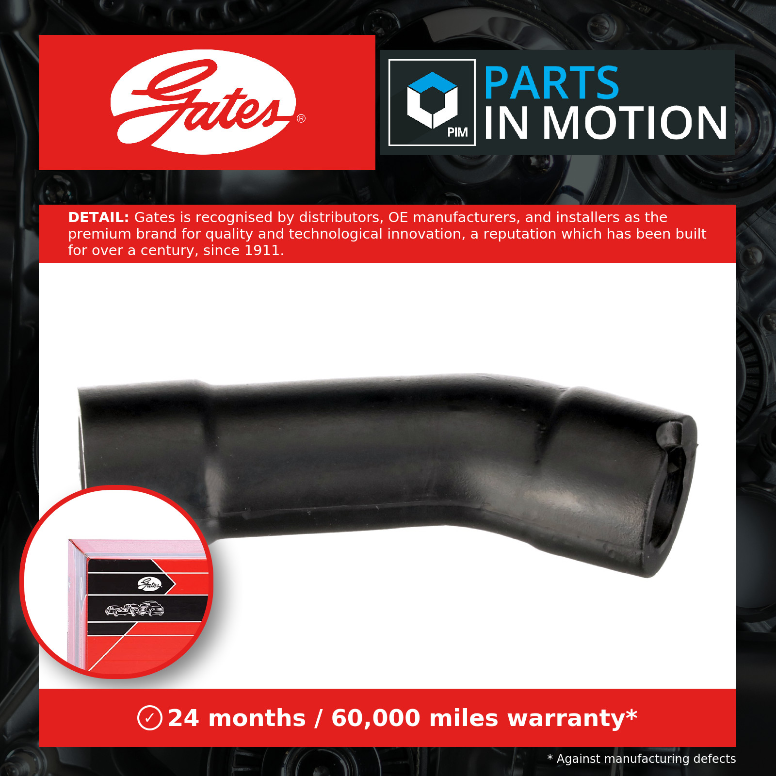 Gates Crankcase Breather Hose - EMH539 - Fits Mercedes - OE Quality Part - Image 3