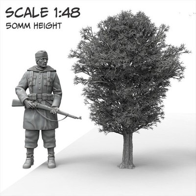 Realistic Model Tree Variant #1 / 50mm - 1:48