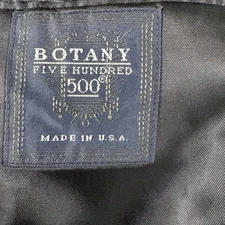 Botany 500 50R Navy Blue Gold Button 100% Wool Blazer Suit Jacket Sport Coat