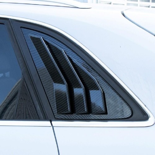 Protector de ventilación lateral aspecto carbono ventana trasera A3 para Audi A3 8V S3 Sportback 2014-20
