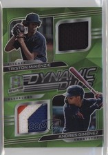 2021 Panini Spectra Neon Green Prizm 12/25 Andres Gimenez Triston McKenzie 13l2