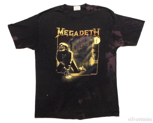 Megadeth Vintage T Shirt Tour Mary Jane Vic Rattlehead 1980s vintage concert t-shirt, vintage, single stitch, B+ condition