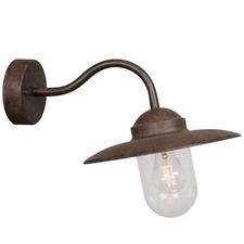 Nordlux - Luxembourg - 22671009-Rustic Brown Clear Glass IP54 Outdoor Wall Light
