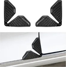 2PCS Car Door Edge Guards, Carbon Fiber Anti-Collision Corner Pro Color: Black