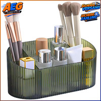 Kosmetik Organizer Acryl 5 FäCher Pinselhalter Schminktisch Aufbewahrung GrüN