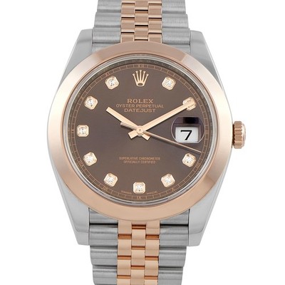Rolex Datejust 41 Chocolate Dial Two-Tone Jubilee Watch Watch 126301