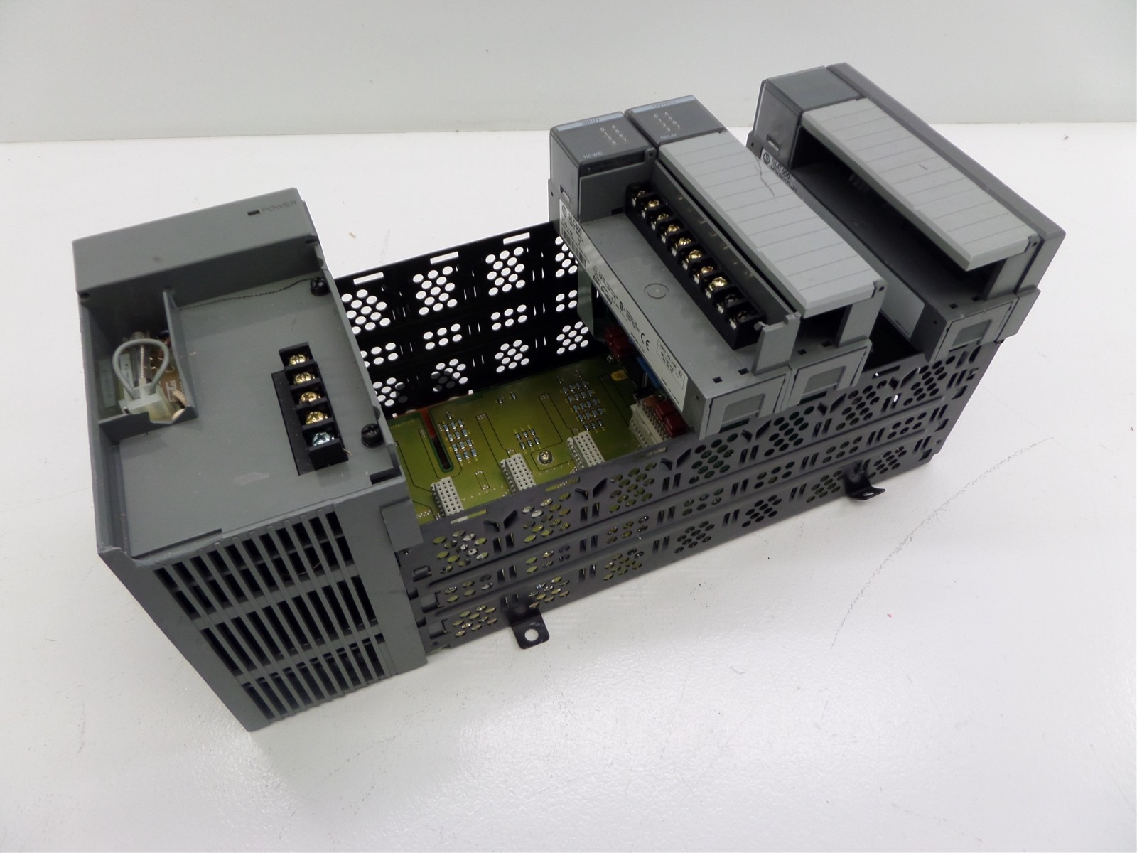 Allen Bradley 1746-A7 SLC500 7-Slot Rack w/ Modules - 1746-PS 1746-1A8 1746-0W8