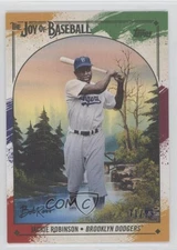 2023 X Bob Ross The Joy of Baseball Paint Splatter Canvas /99 Jackie Robinson
