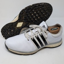 Adidas Boost Tour 360 XT-SL Spikeless Leather Golf Shoes Men's 12 White BB7913