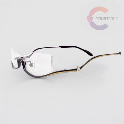 LESS THAN HUMAN x Galaxy Express 999 Maetel Model Half-Rim Eyeglasses Japan