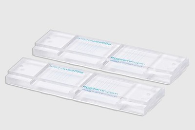 Bundle of 2 McMaster Method Microscope Slides, FEC Fecal Egg Count Double Cha...