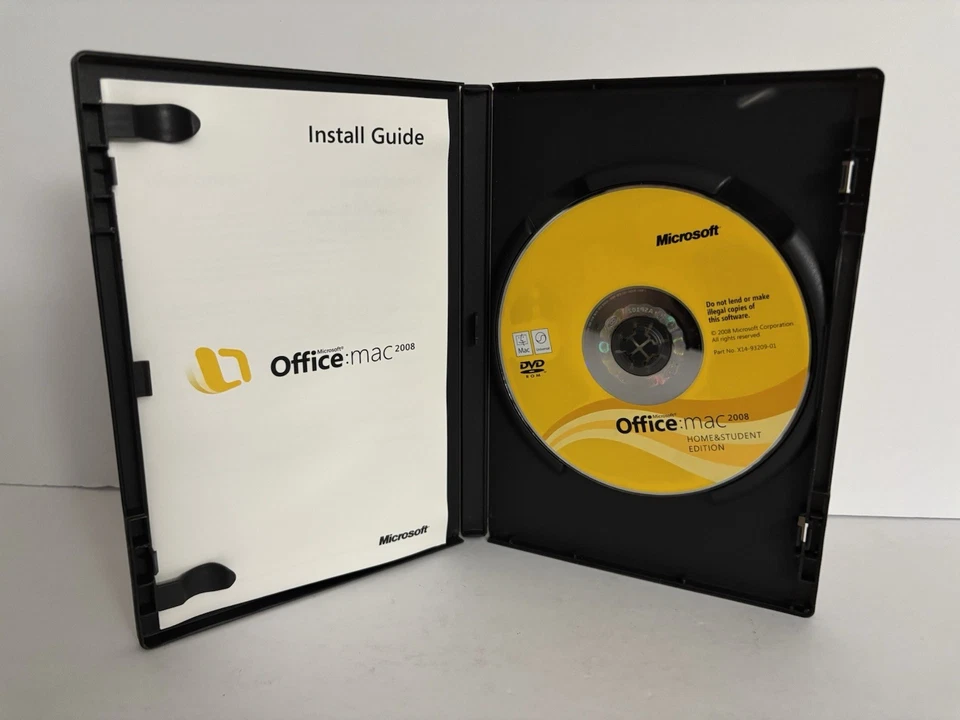 Microsoft Office Mac 2008 Home & Student Service Desk 3 Codes - Near Mint Disc - Image 2 of 4