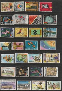 Ghana Stamps Small collection used