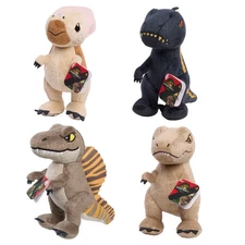 Jurassic World Rebirth 4 Pack Collector Set, Collectible Dinosaur Plush 7.5 Inch