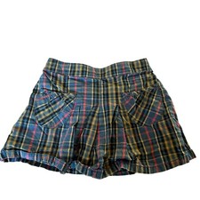 Genuine Kids from Oshkosh Girls Size 3T Blue Plaid Pleated Skirt Academia Y2K