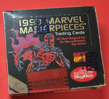 1993 Marvel MASTERPIECES BOX Factory Sealed 36 P ACKS Spiderman CAPTAIN AMERICA