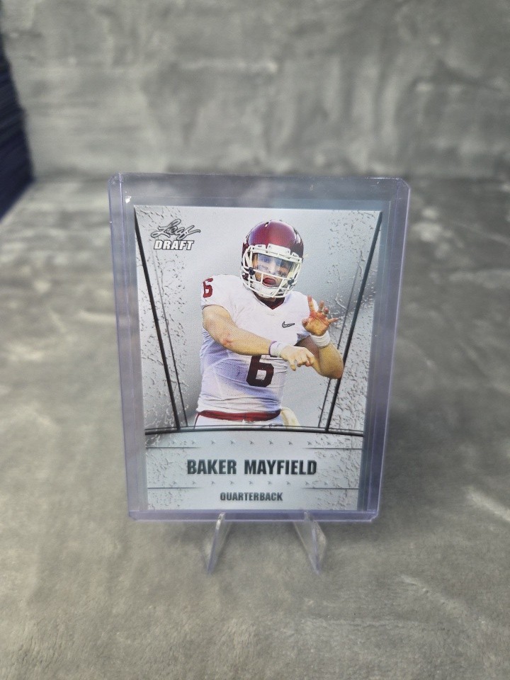 2018 Baker Mayfield Rookie Leaf DRAFT DS-01 Sooners Bucs Browns QB RC 
