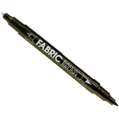 Uchida Ball & Brush Fabric Marker-Black 122-S-1