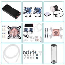 DIY 240Mm Water Cooling Kit, DIY 240Mm Cooler CPU/GPU Block Pump Reservoir with 