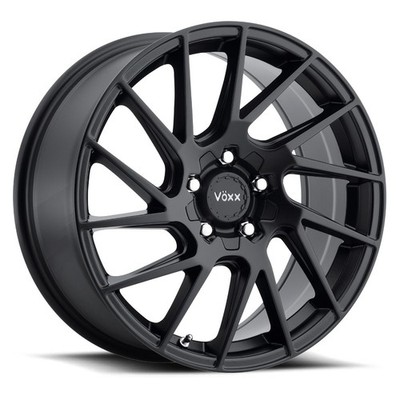 Voxx Falco 18x8 +45 Matte Black Wheel Rim 5x112 5x120 (QTY 1)
