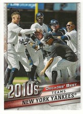 2020 Topps NEW YORK YANKEES Insert 2010s DECADES' BEST Card JUDGE #DB-82